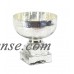 Decmode Glam 11 X 10 Inch Silver Glass Decorative Pedestal Bowl   568894143